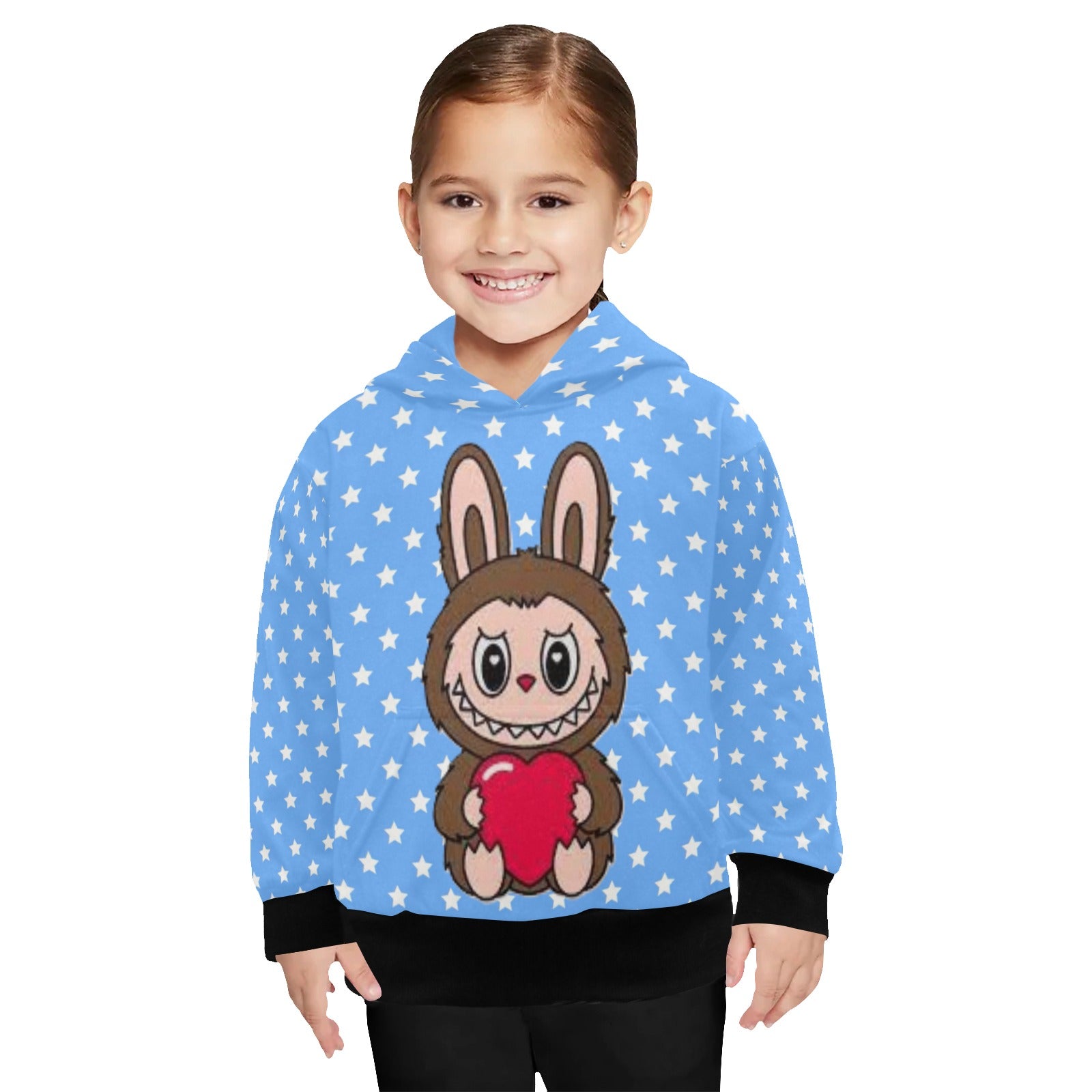 KSC's Little Girls' Labubu Designs Long Sleeve Hoodies