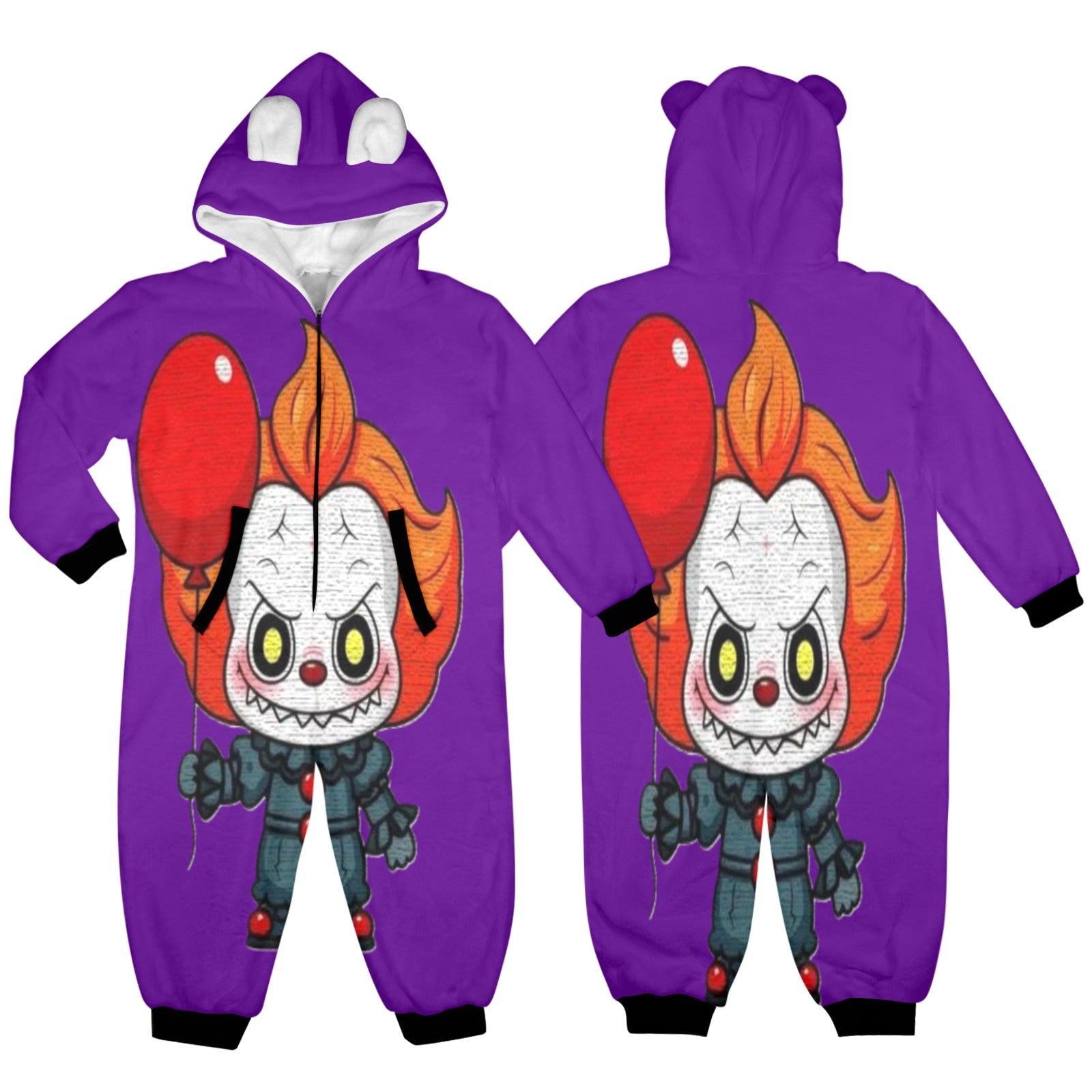 KSC's Exclusive Halloween Penny Clown Labubu Little Kid Unisex Onesie 2 to 7 years old