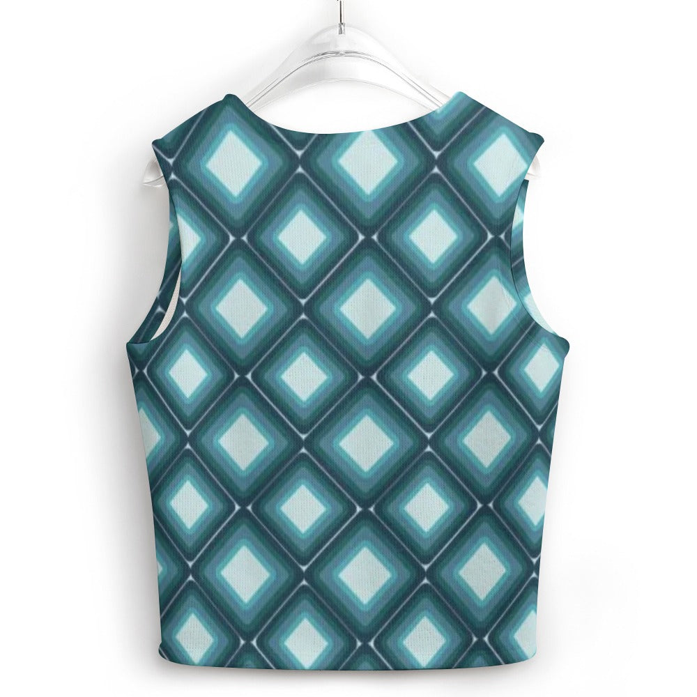 KSC's Custom Vest Designs Women's Long Sleeve Button Knit Vest - 10 OPTIONS INSIDE