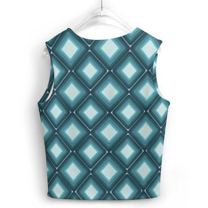 KSC's Custom Vest Designs Women's Long Sleeve Button Knit Vest - 10 OPTIONS INSIDE