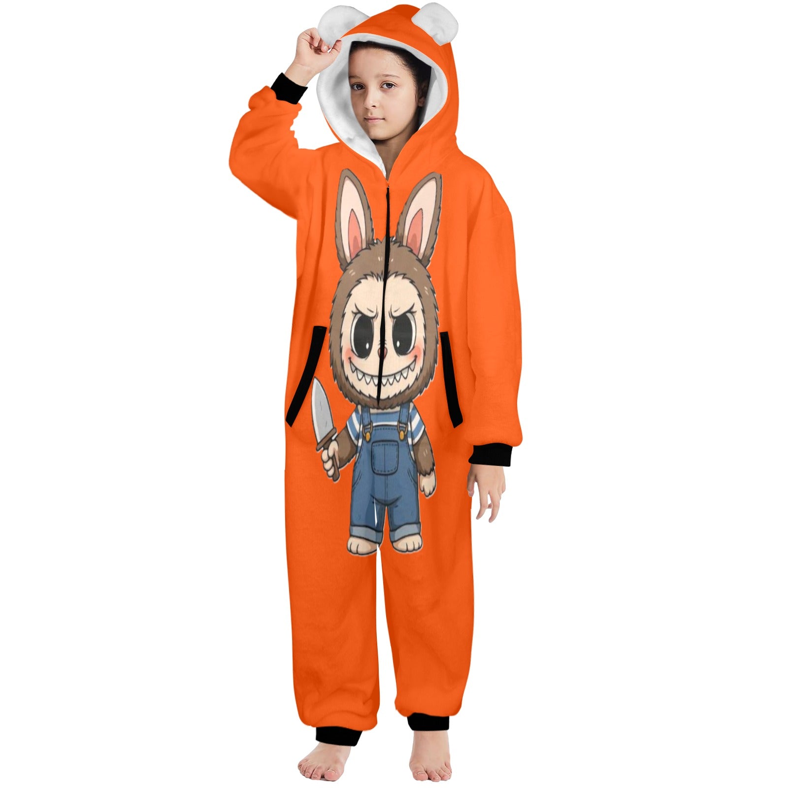 KSC's Halloween Big Kids Unisex Onesies (8 to 15 Years) Chucky Doll Labubu