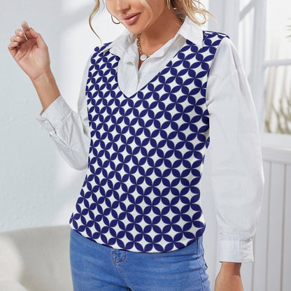 KSC's Custom Vest Designs Women's Long Sleeve Button Knit Vest - 10 OPTIONS INSIDE