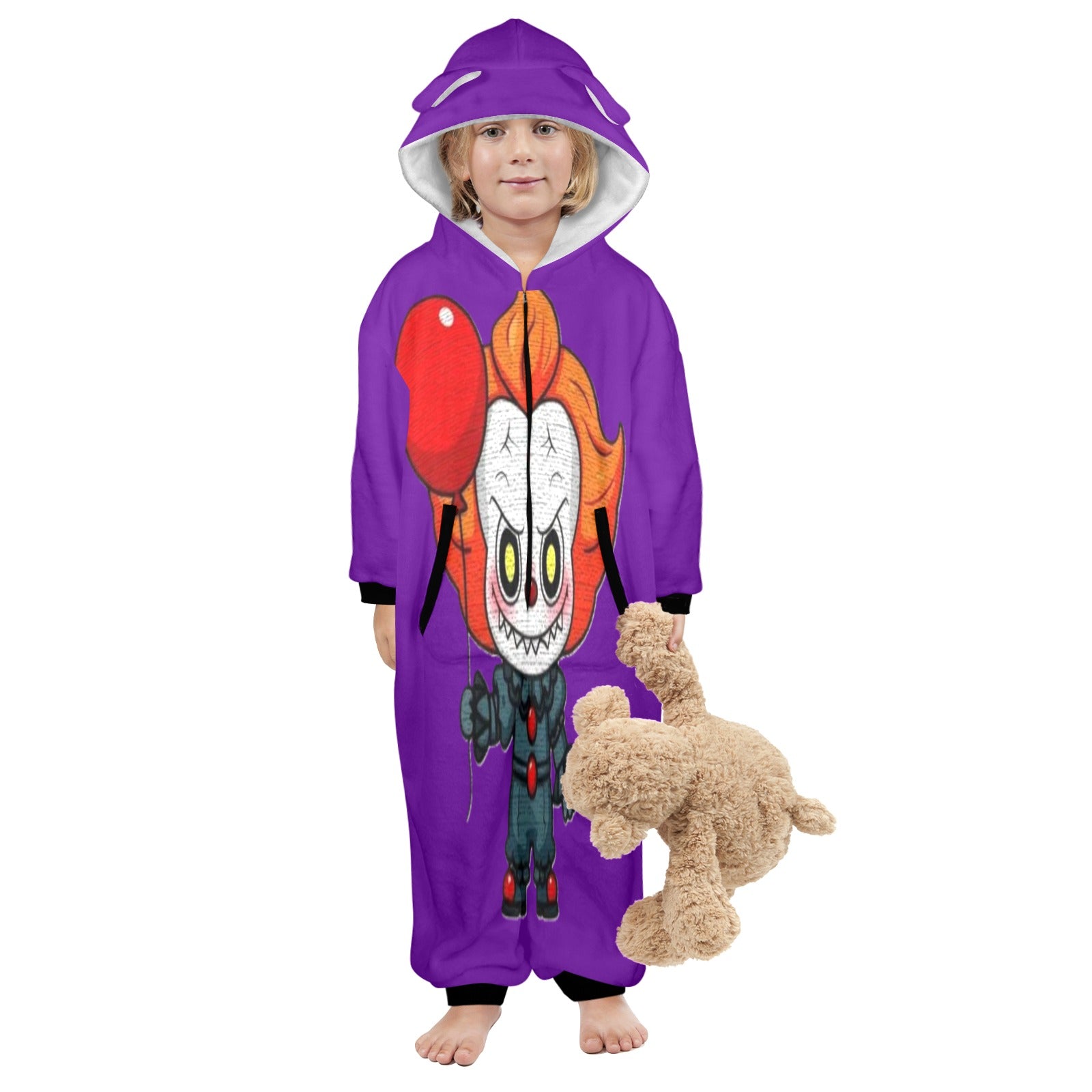KSC's Exclusive Halloween Penny Clown Labubu Little Kid Unisex Onesie 2 to 7 years old