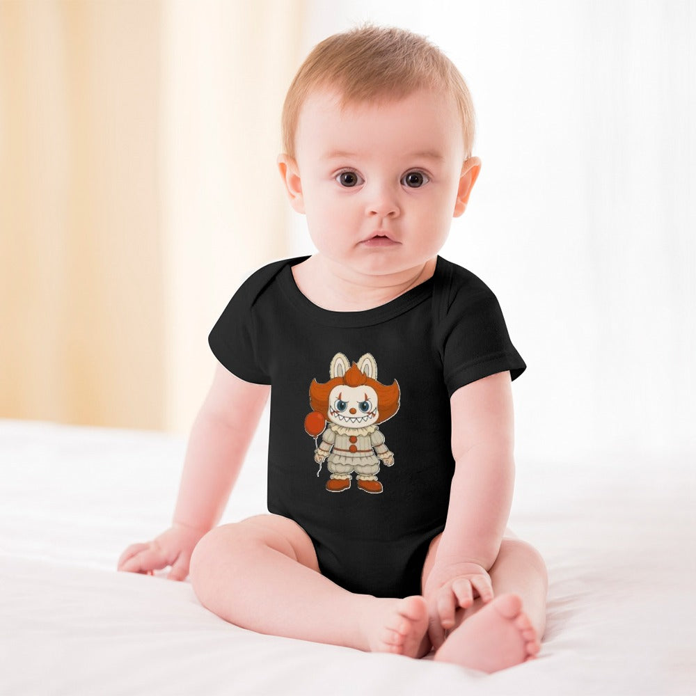 Baby Halloween Labubu Short -Sleeve Baby's Bodysuit