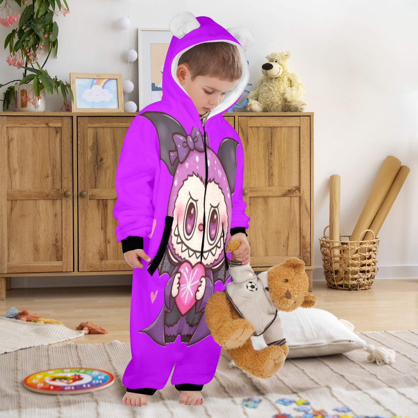 KSC's Halloween Exclusive Little Kid Unisex Onesie Labubu Vampire Bat