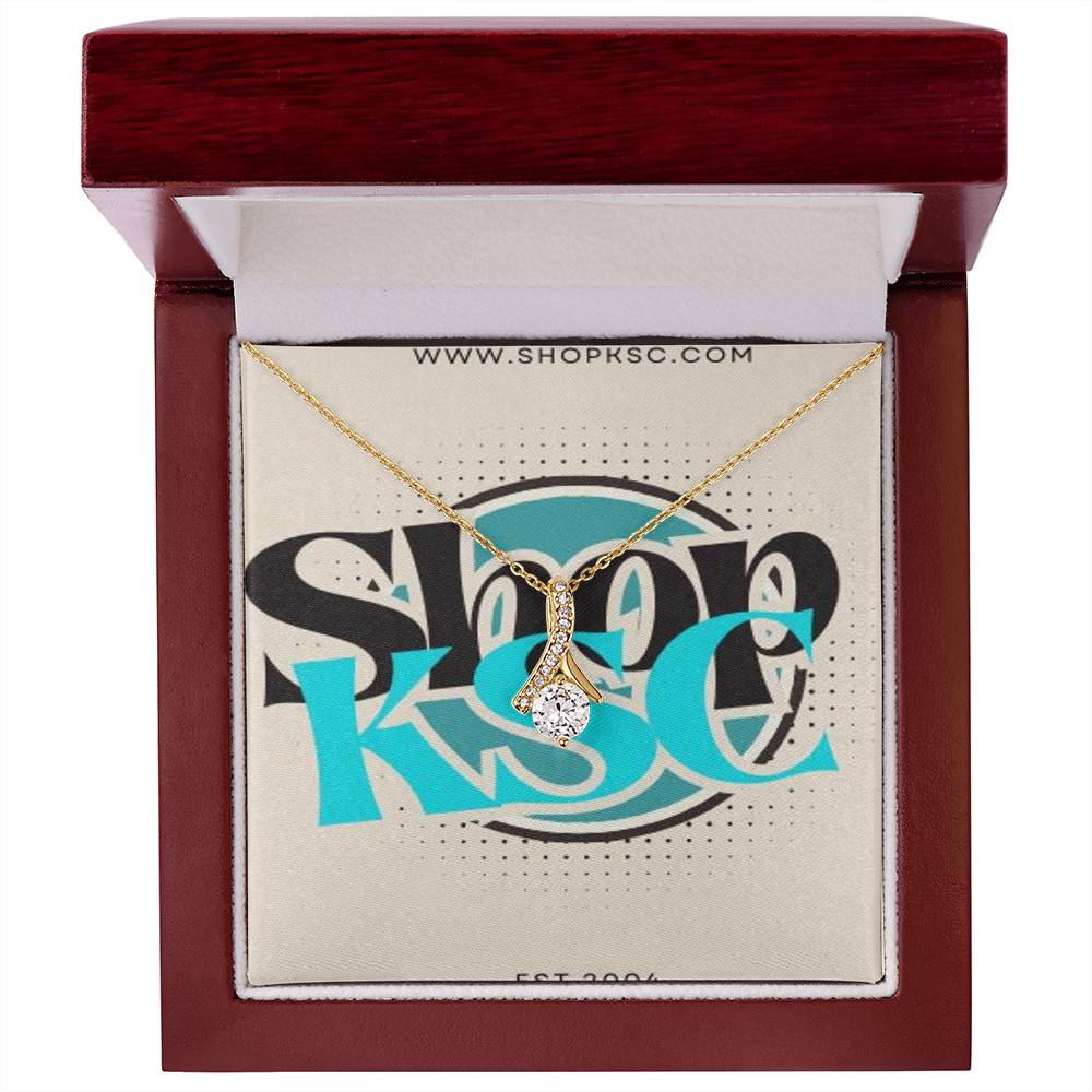 Shop KSC's Alluring Beauty Necklace (Yellow & White Gold Variants)