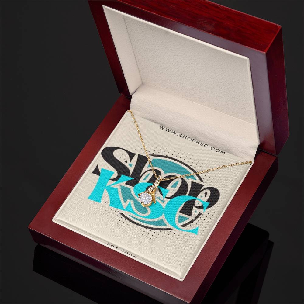 Shop KSC's Alluring Beauty Necklace (Yellow & White Gold Variants)