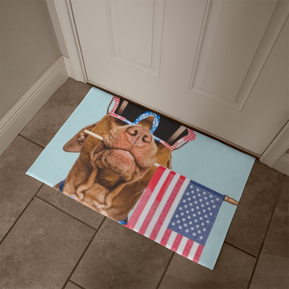 Patriotic Pet Welcome Mat Area Rug - Mat