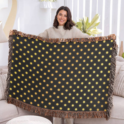 POPULAR DESIGN- Custom Designer Sun Pattern Heirloom Artwork Woven Blanket