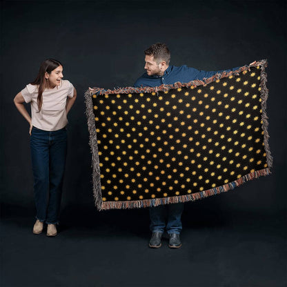POPULAR DESIGN- Custom Designer Sun Pattern Heirloom Artwork Woven Blanket