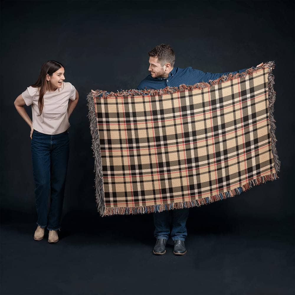 Cozy Designer Paid Artwork Heirloom Woven Blanket - Custom Designer Blanket