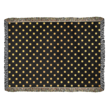 POPULAR DESIGN- Custom Designer Sun Pattern Heirloom Artwork Woven Blanket