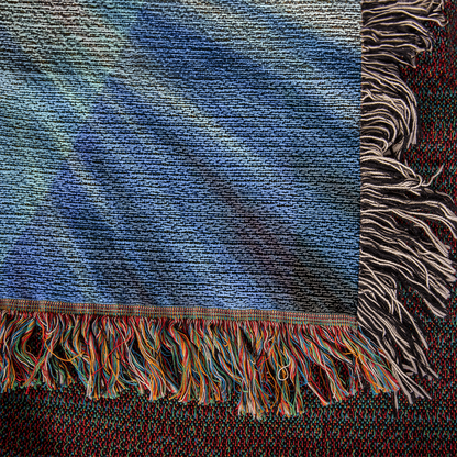 Cross Shining Threw Design Heirloom Artwork Woven Blanket
