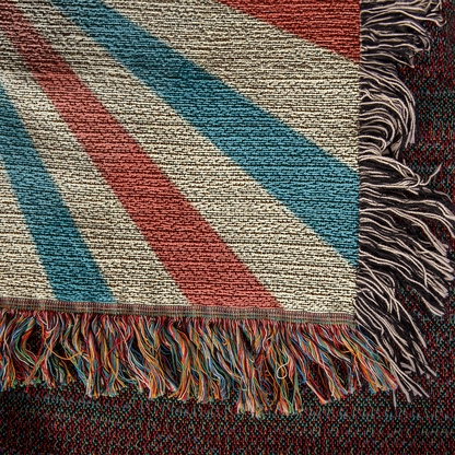 Custom Designer Circus Pattern Heirloom Artwork Woven Blanket