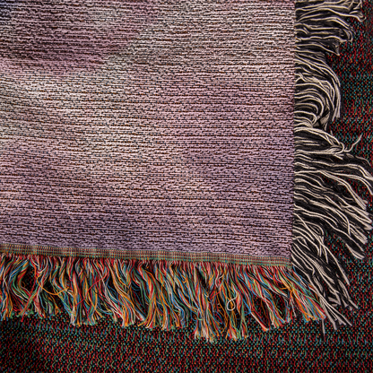 Cotton Candy Clouds II Design Heirloom Artwork Woven Blanket