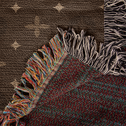 Custom Brown Temple Designer Heirloom Artwork Woven Blanket