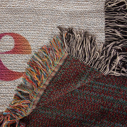 POPULAR DESIGN- Custom Designer Family Pride Rainbow Heart Heirloom Artwork Woven Blanket