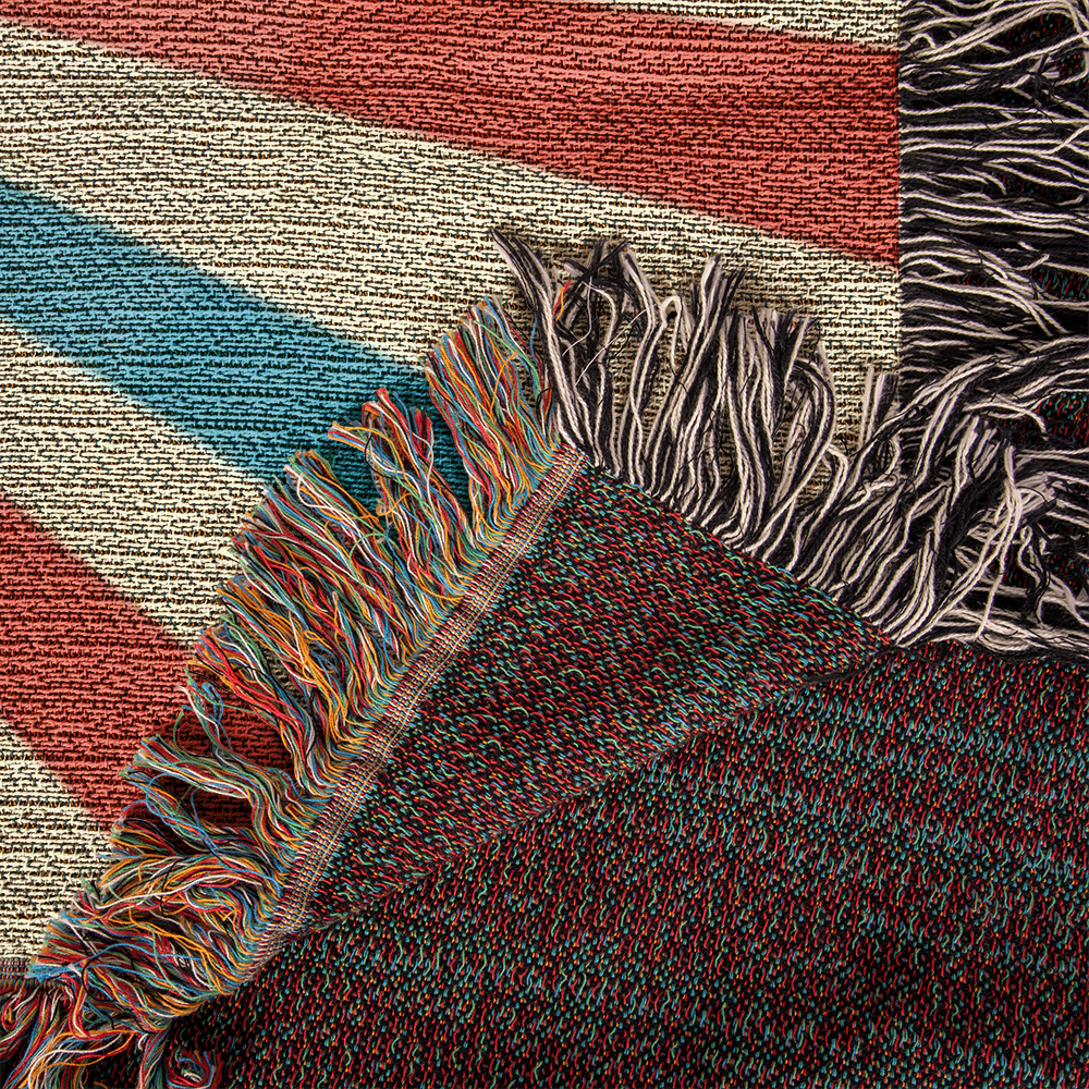 Custom Designer Circus Pattern Heirloom Artwork Woven Blanket