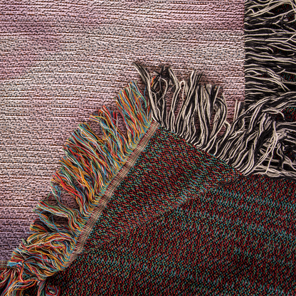 Cotton Candy Clouds II Design Heirloom Artwork Woven Blanket