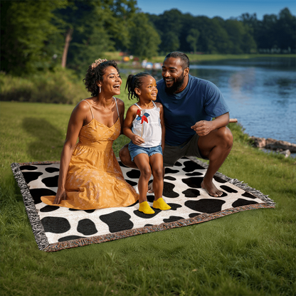 Animal Print Design Heirloom Artwork Woven Blanket