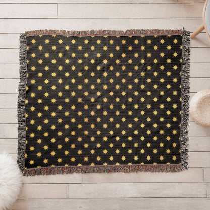 POPULAR DESIGN- Custom Designer Sun Pattern Heirloom Artwork Woven Blanket