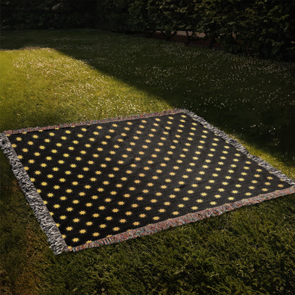 POPULAR DESIGN- Custom Designer Sun Pattern Heirloom Artwork Woven Blanket