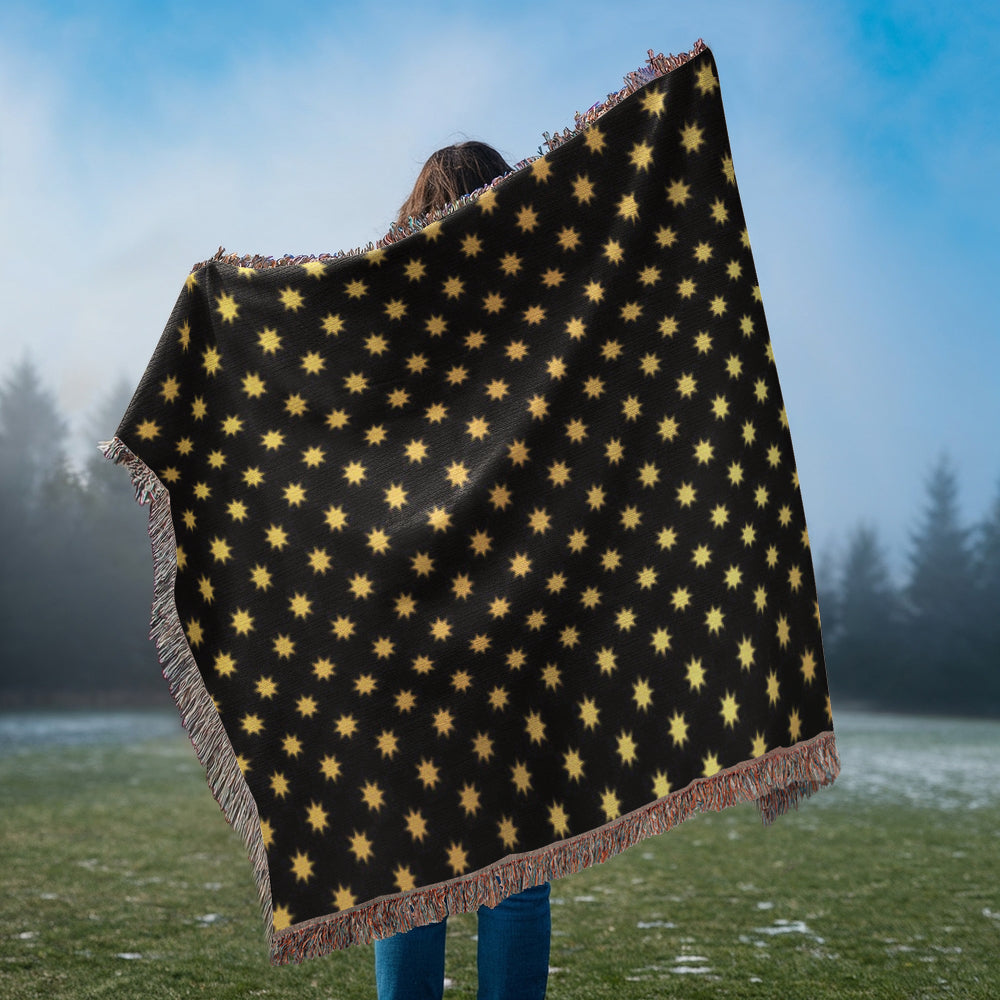 POPULAR DESIGN- Custom Designer Sun Pattern Heirloom Artwork Woven Blanket