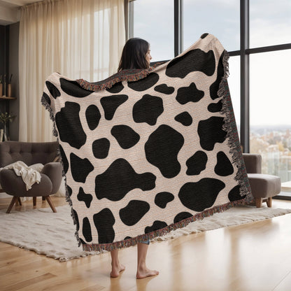 Animal Print Design Heirloom Artwork Woven Blanket
