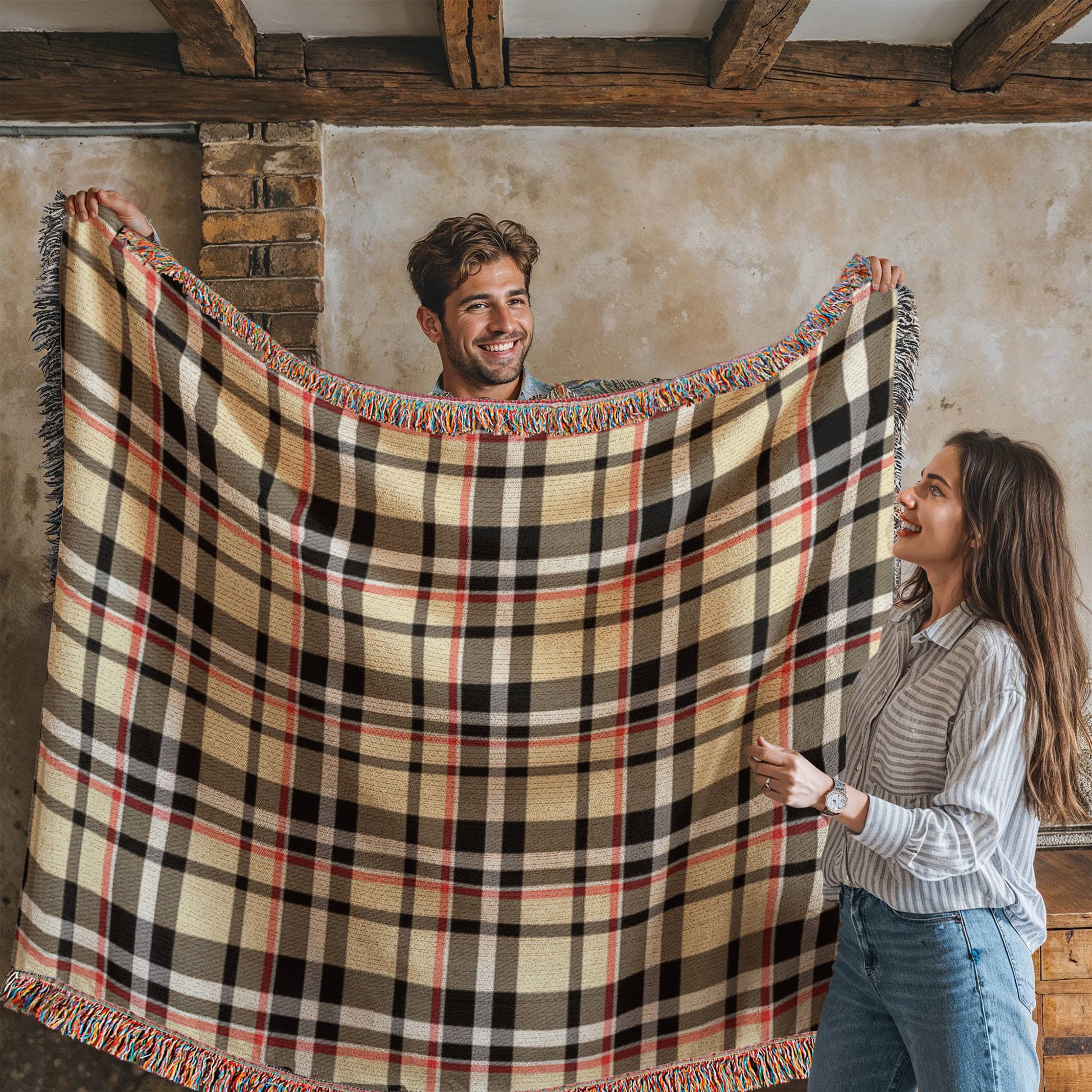 Cozy Designer Paid Artwork Heirloom Woven Blanket - Custom Designer Blanket