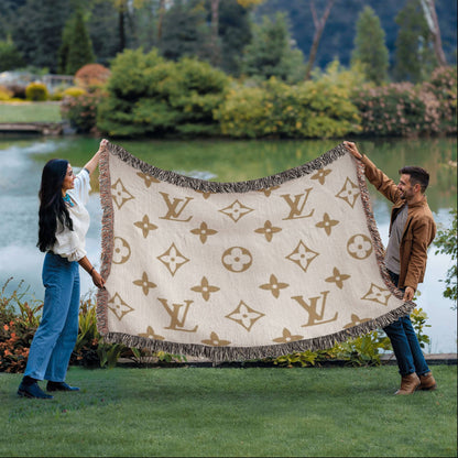 Temple Designer Heirloom Woven Blanket - Custom Designer Blanket