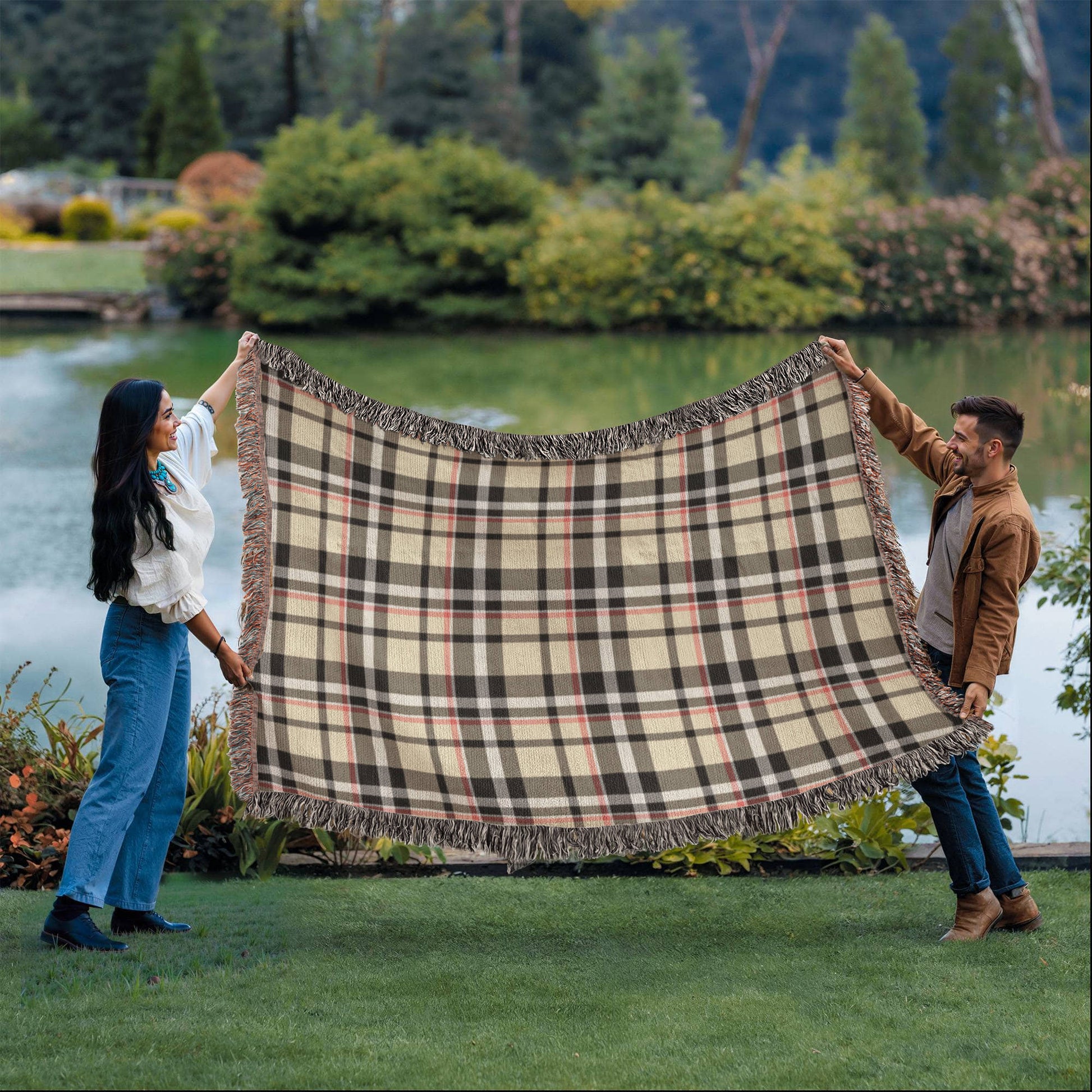 Cozy Designer Paid Artwork Heirloom Woven Blanket - Custom Designer Blanket