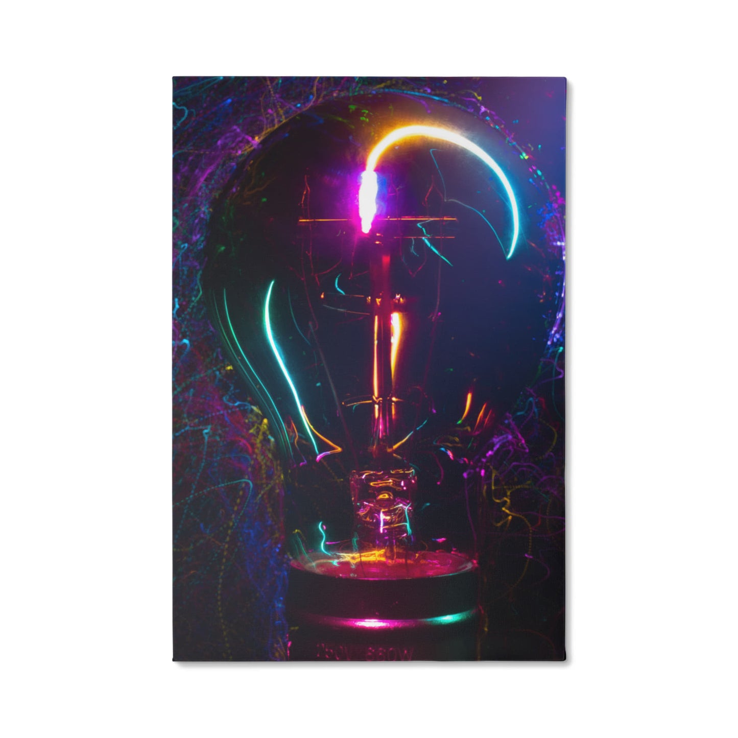 Gradient Light Bulb Canvas