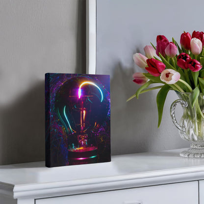 Gradient Light Bulb Canvas
