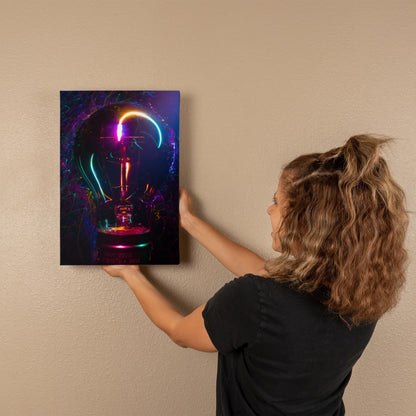 Gradient Light Bulb Canvas