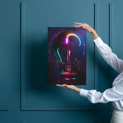 Gradient Light Bulb Canvas