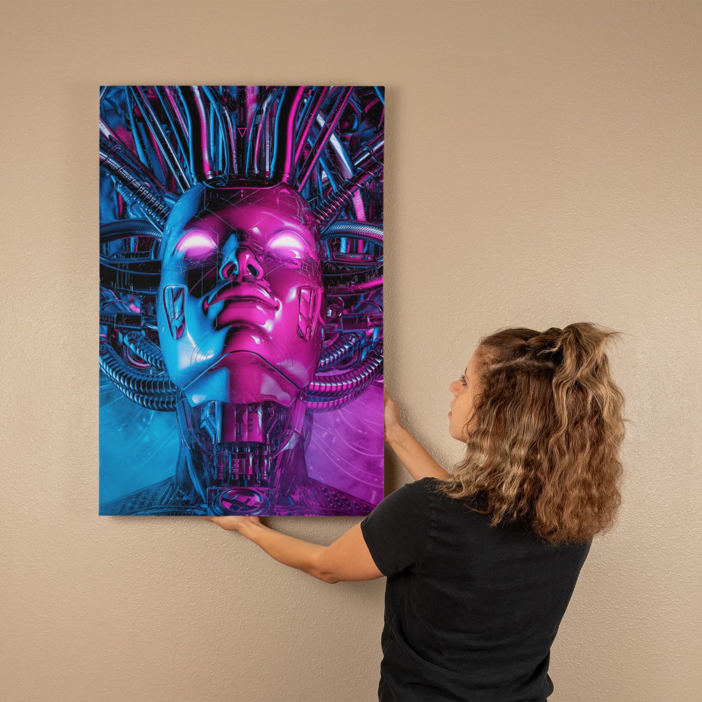 Android Alien Goddess Canvas Print
