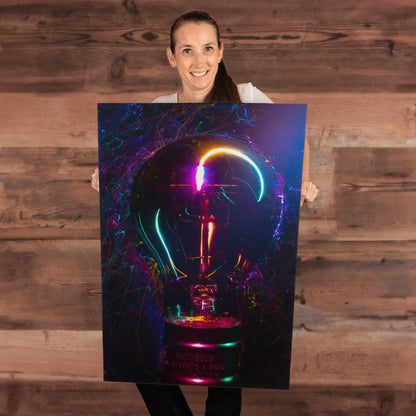 Gradient Light Bulb Canvas