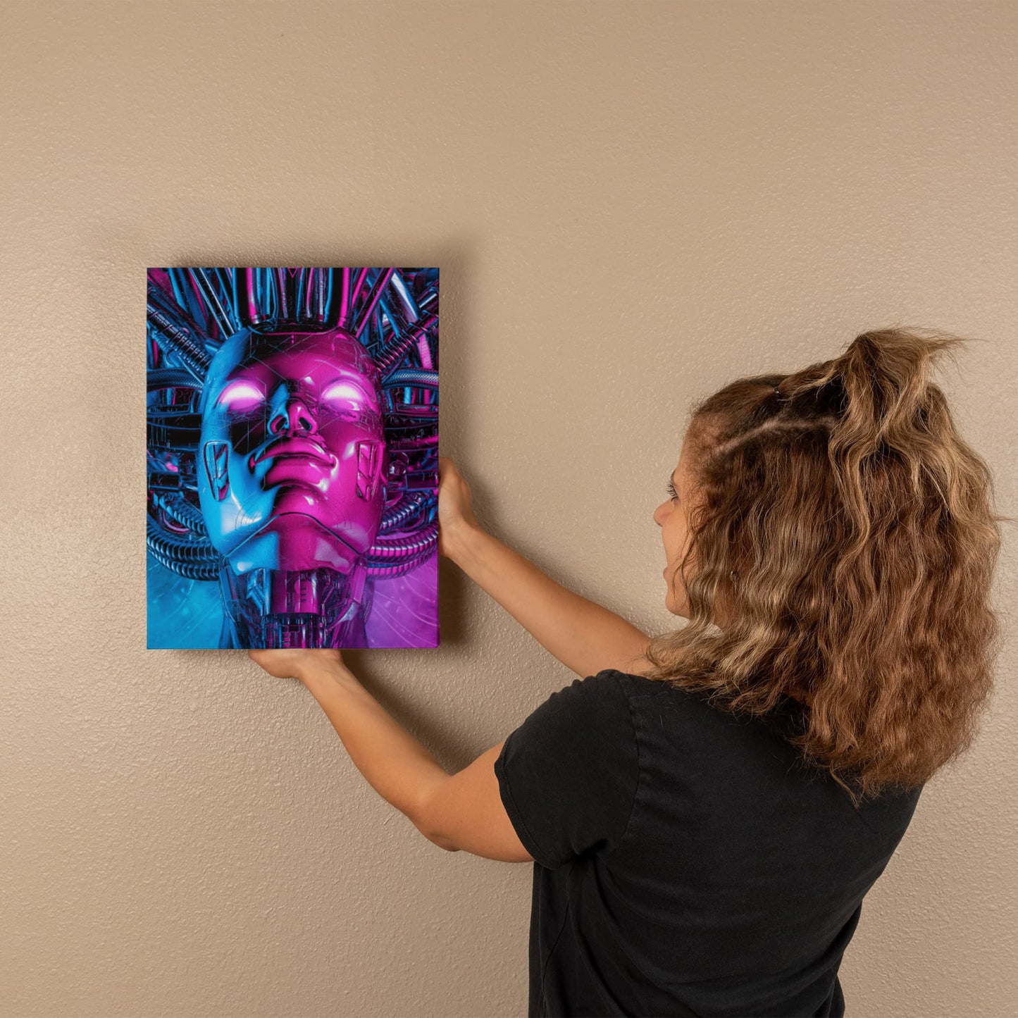 Android Alien Goddess Canvas Print