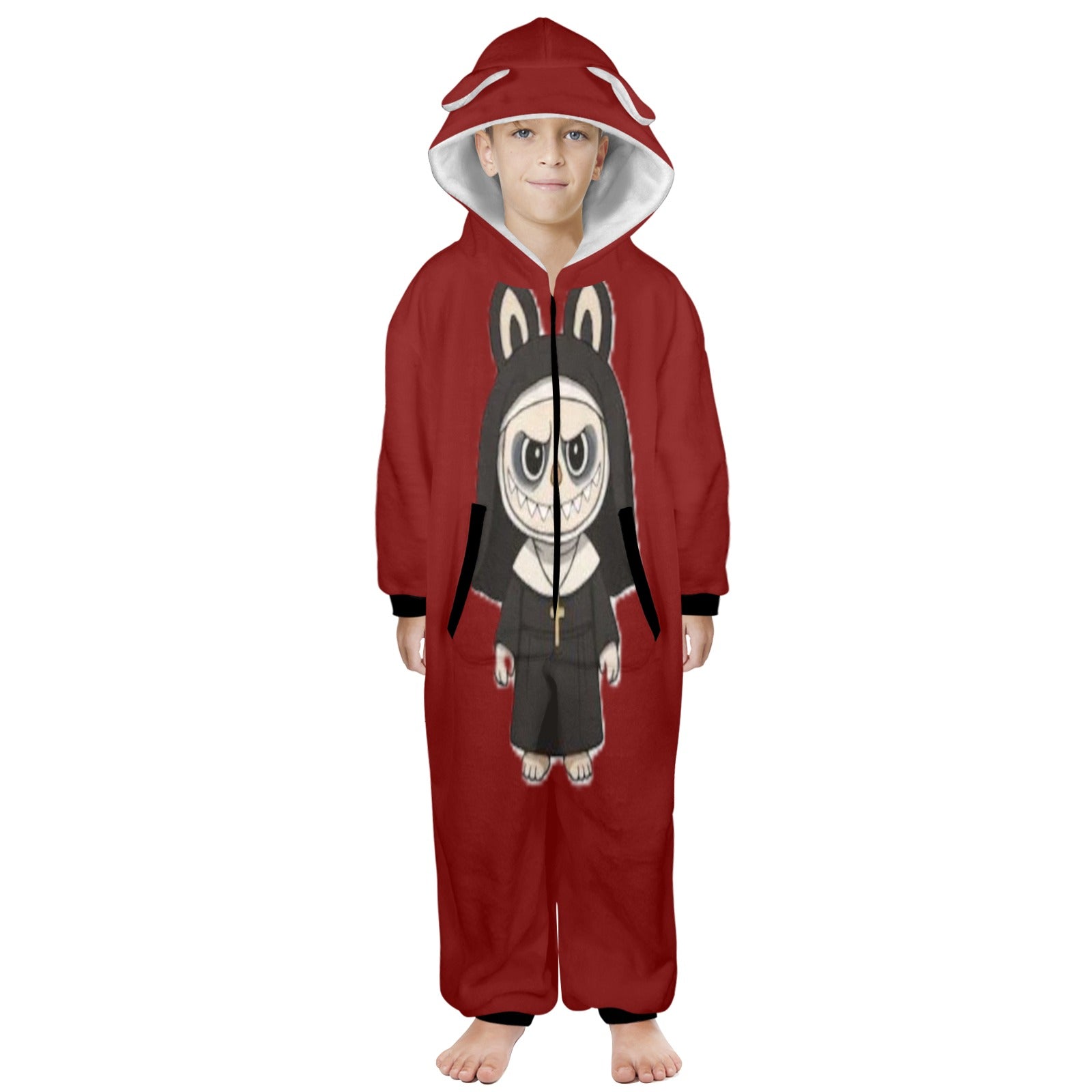 KSC's Halloween Big Kids Unisex Onesies (8 to 15 Years) The Nun Labubu