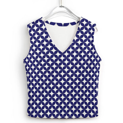 KSC's Custom Vest Designs Women's Long Sleeve Button Knit Vest - 10 OPTIONS INSIDE