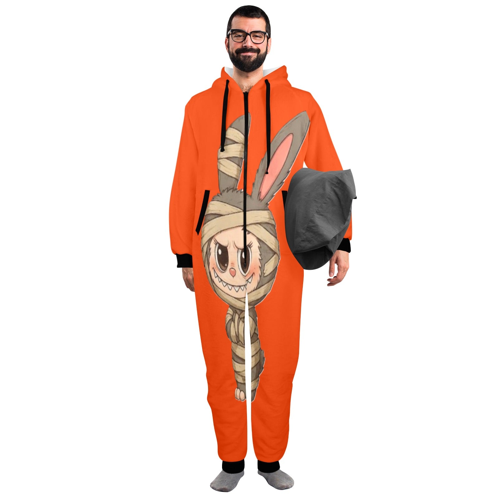 KSC's Exclusive Halloween Adult Unisex Onesie - Labubu Mummy Rabbit