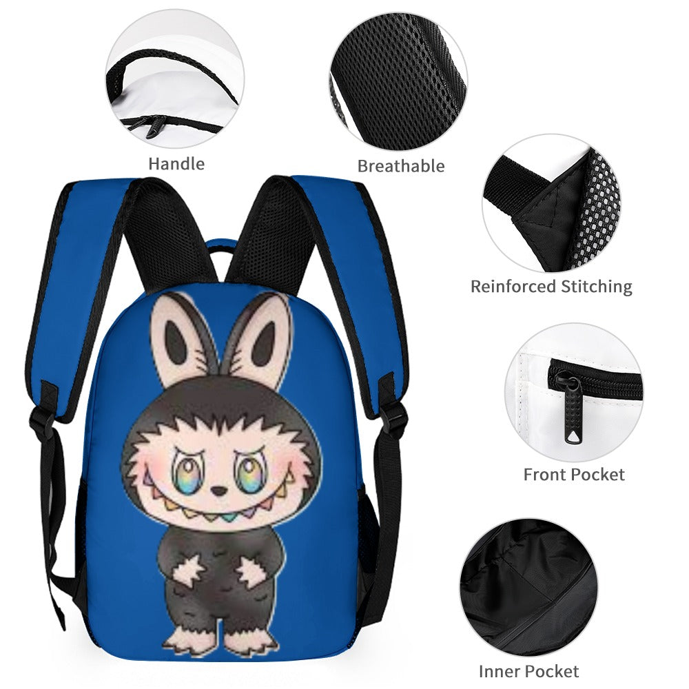 NEW Three Piece Labubu Backpack Bundle - 9 different options  - Back To School Deal