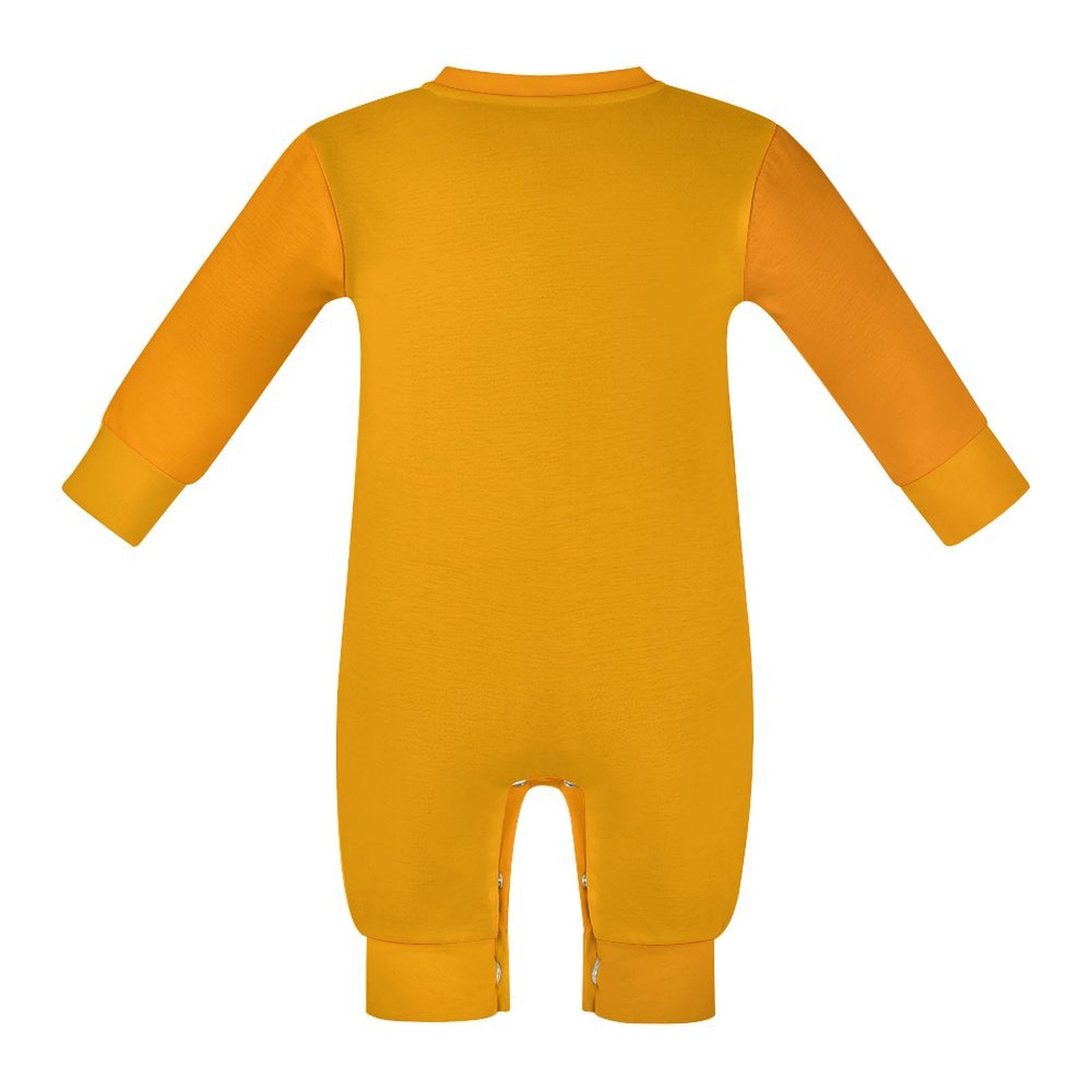 Baby My First Halloween Orange Onesie Romper Long Sleeve Baby Romper
