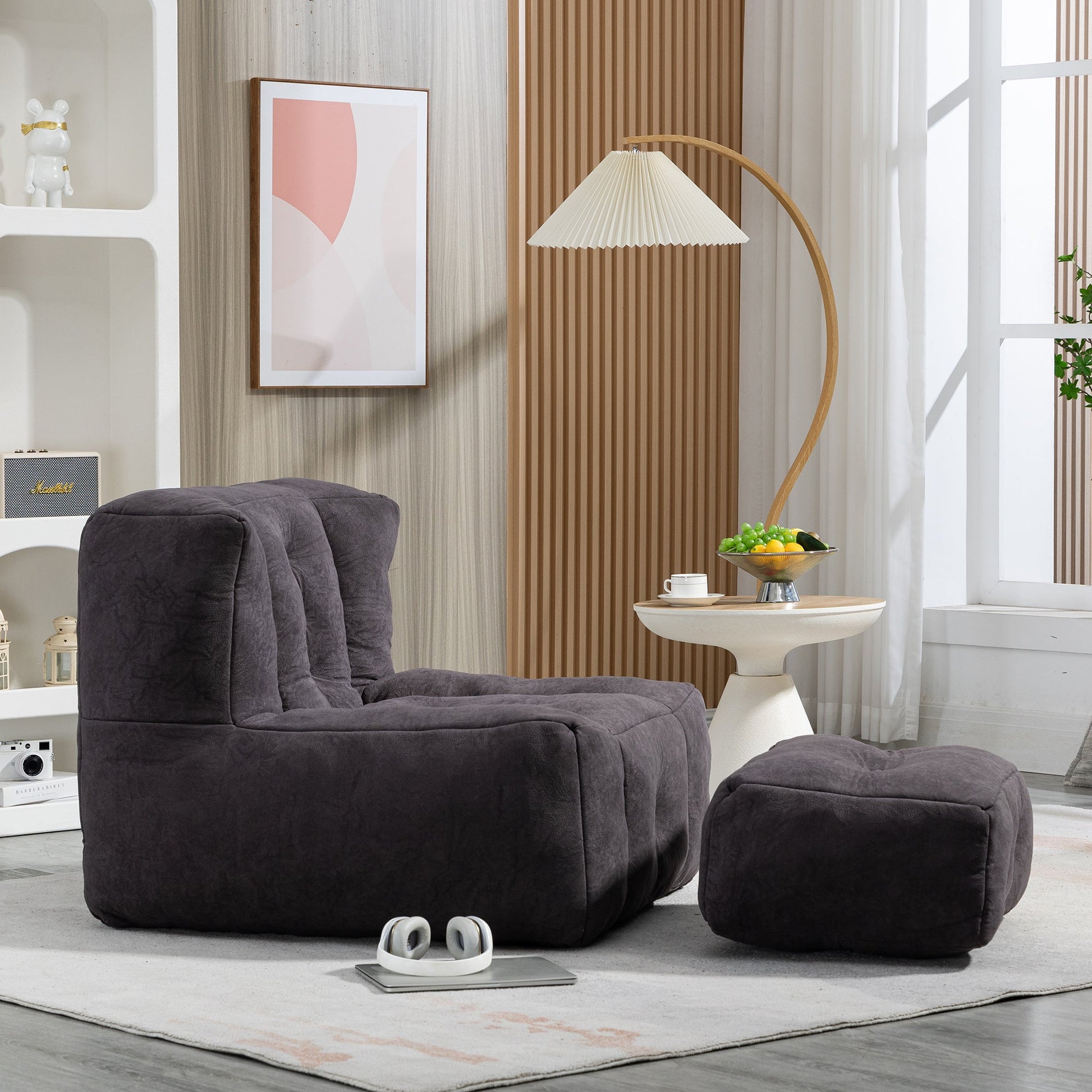 Fluffy bean bag chair, comfortable bean bag for adults and children,