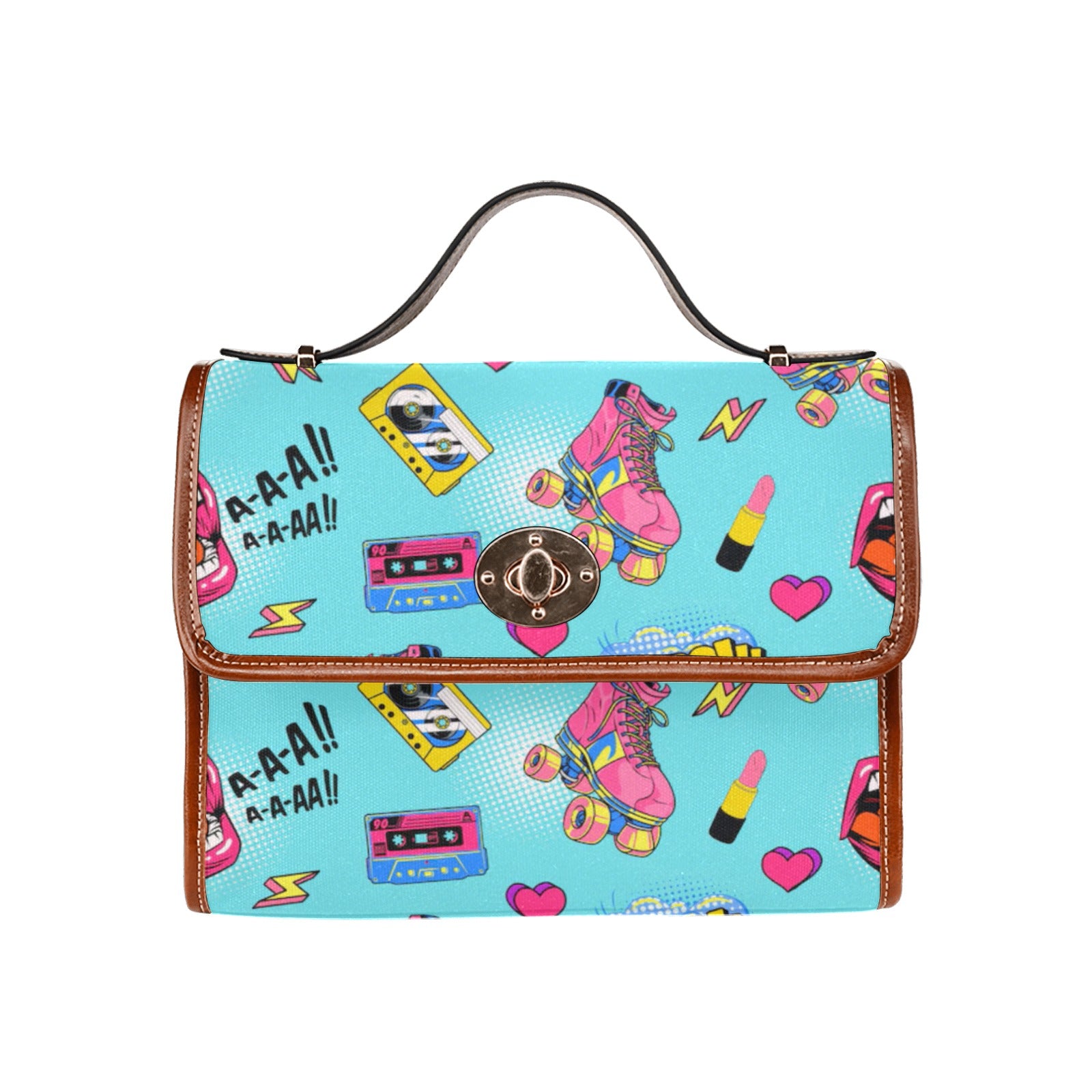 Shopksc.com Exclusive 90's Style POP Art Style Pattern Designs Handbag Fashion 