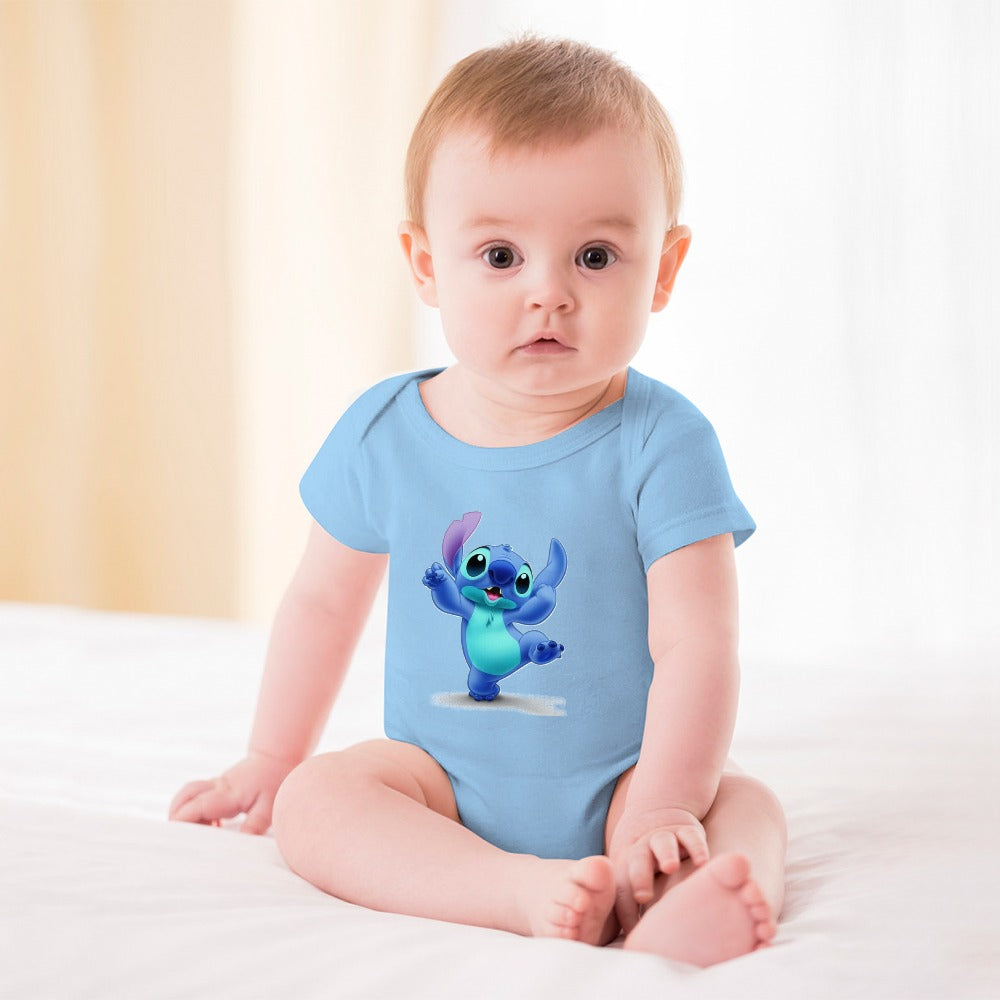 BABY BOY CLOTHING CARTOON PRINT DESIGNS BOYS Short -Sleeve Baby's Bodysuit - CARTOON PRINTS