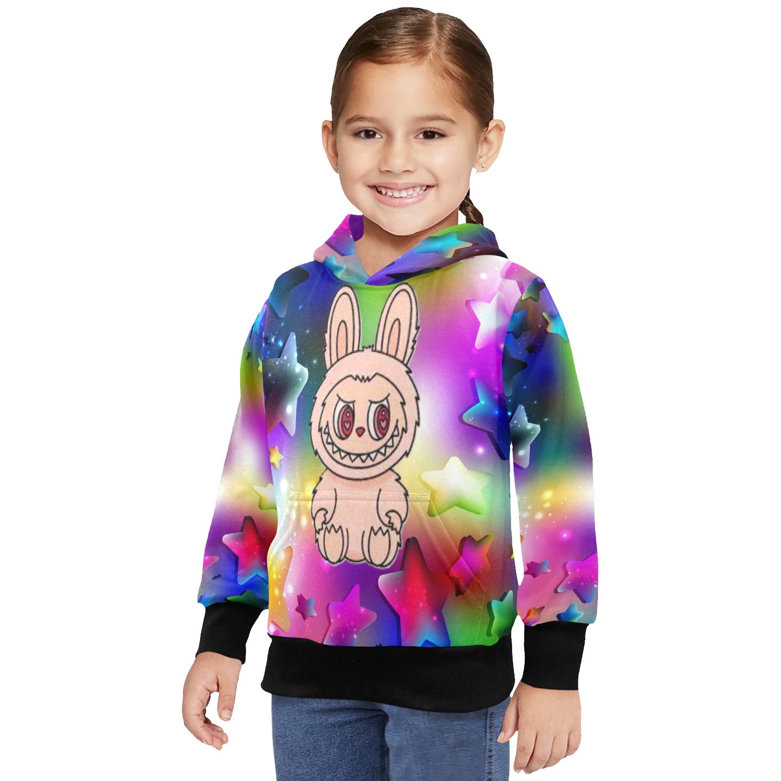 KSC's Little Girls' Labubu Designs Long Sleeve Hoodies