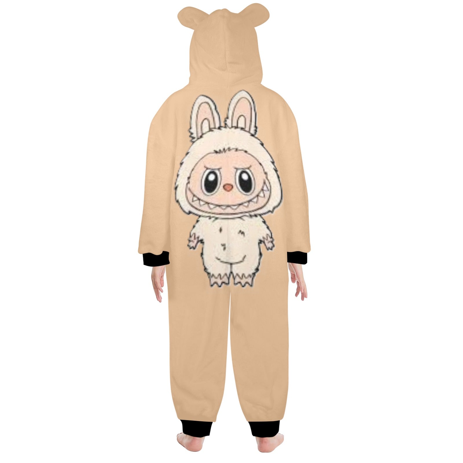 KSC's Exclusive Big Kids Onesie Labubu (8 to 15 Years) Tan White Labubu