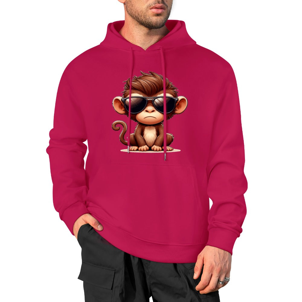 New Cool Monkey Pure cotton hooded sweater
