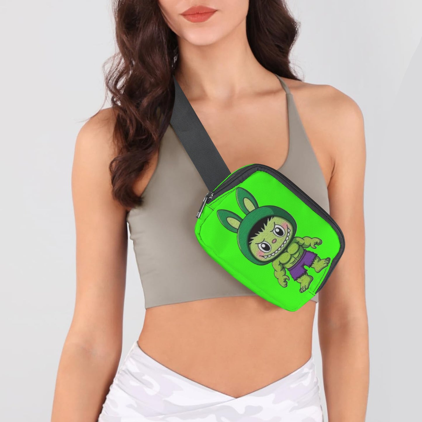 🦸‍♂️Labubu Hero Trio Fanny – Justice League Power, Pocket-Sized - Labubu Heros (Superman, Batman, Hulk) Cross Body Bags - Fanny Packs for Adults Kids
